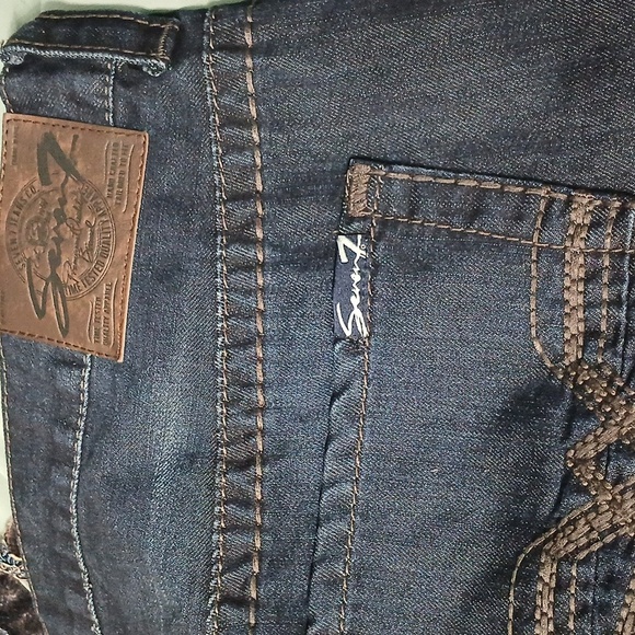 Seven7 Men's Dark Blue Jeans, Sz 40x32, Gentle Used, Excellent Conditions - Picture 2 of 5